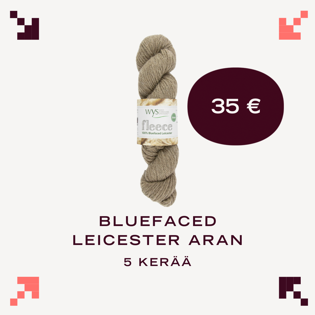 Bluefaced Leicester ARAN - myyntierä 5 kpl -40 %