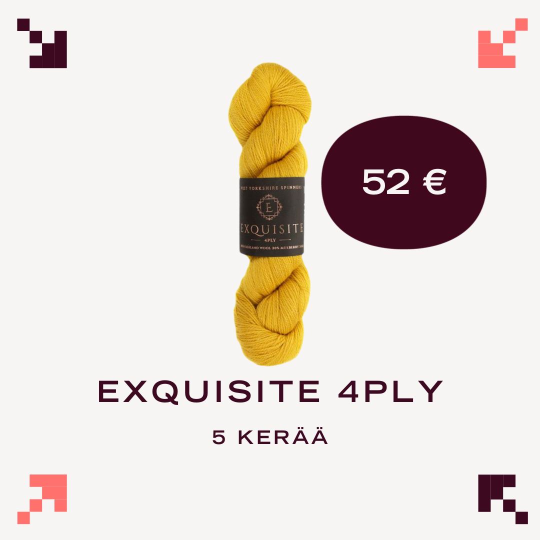 Exquisite 4PLY myyntierä 5 kpl -40 %