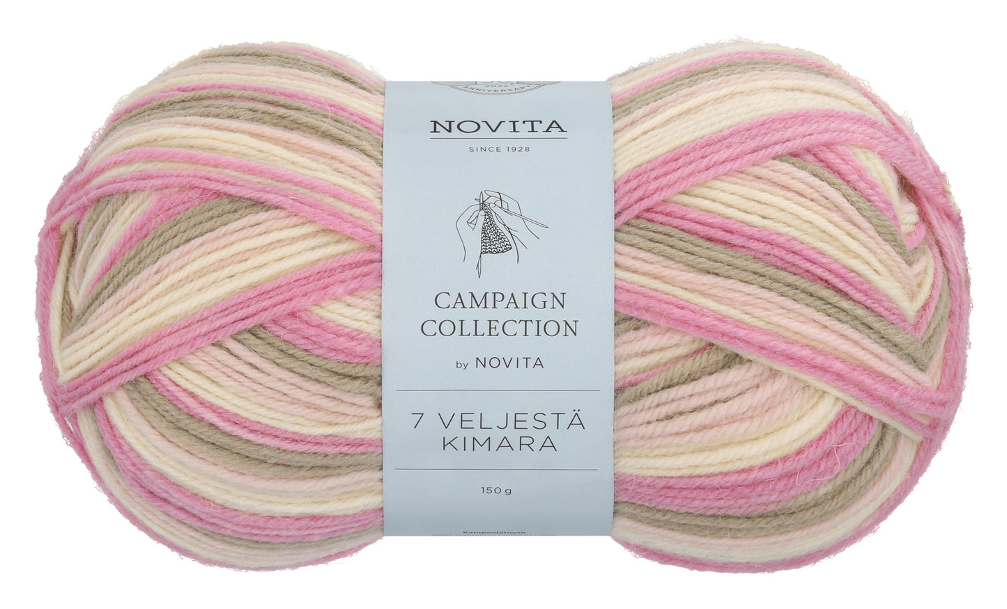 POISTUNUT: Novita 7 Veljestä Kimara 150 g villasekoitelanka