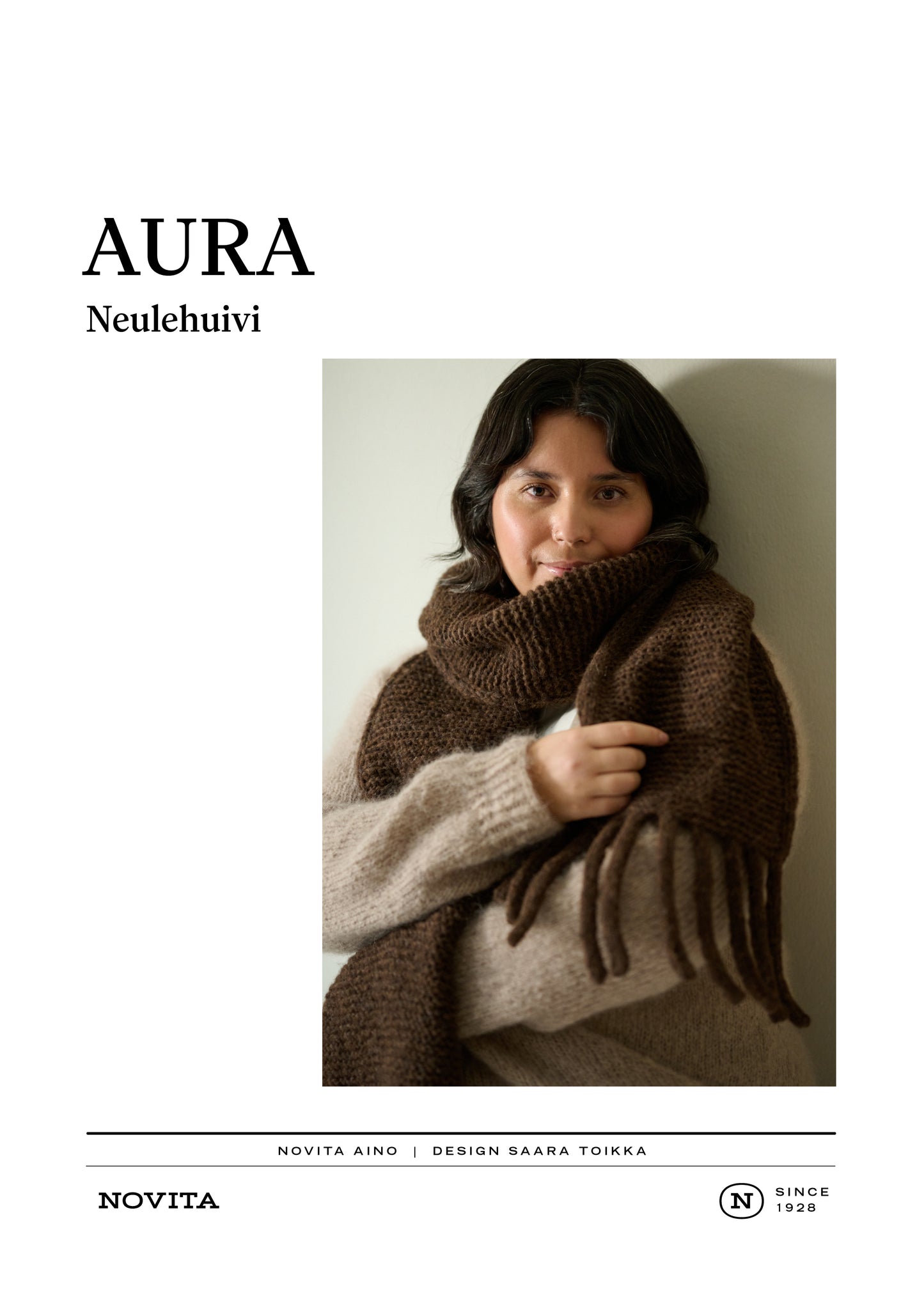 Ladattava ohje: Aura-neulehuivi (Kevät 2026)