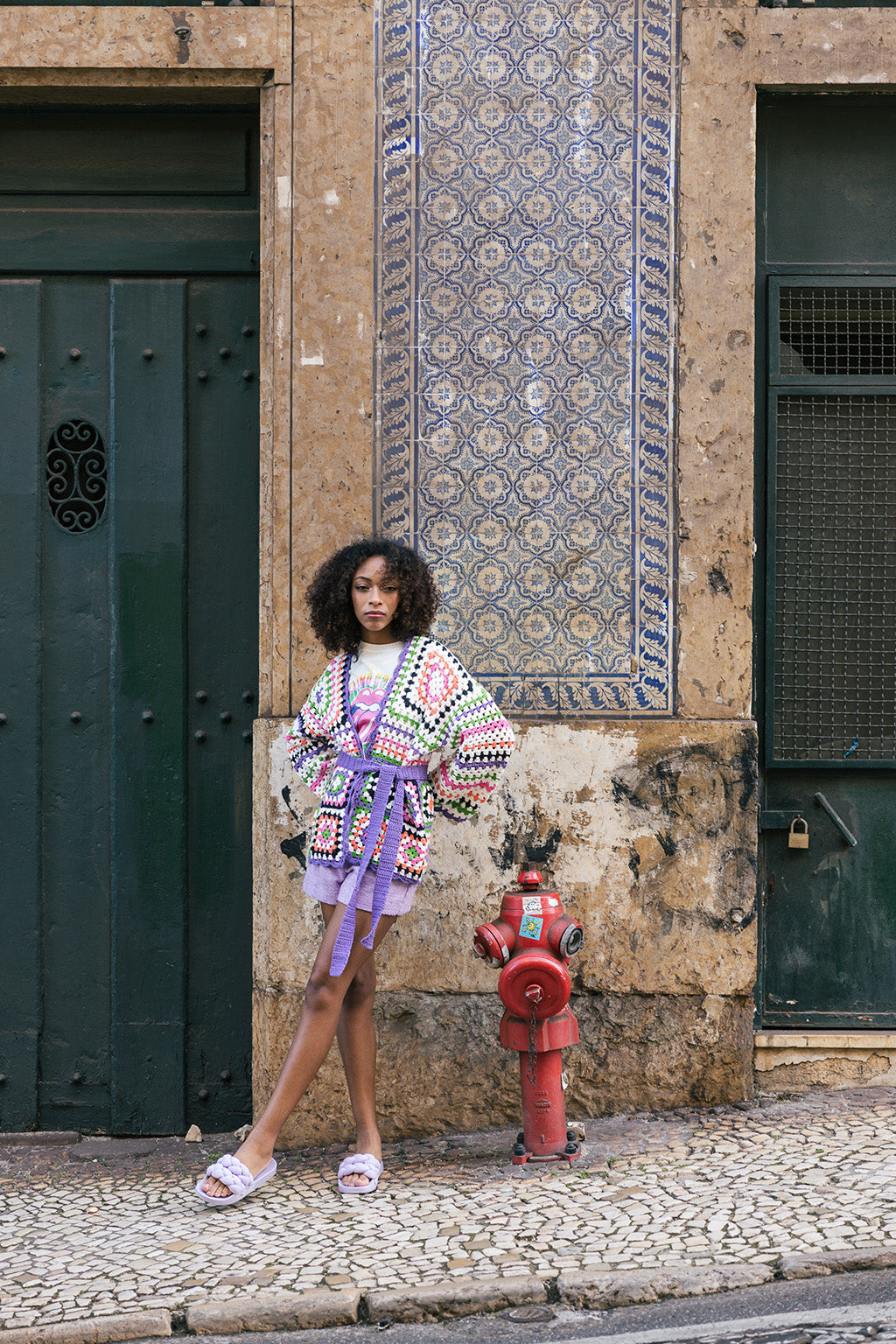 Downloadable pattern: Eletrico - Crocheted Granny Square Cardigan