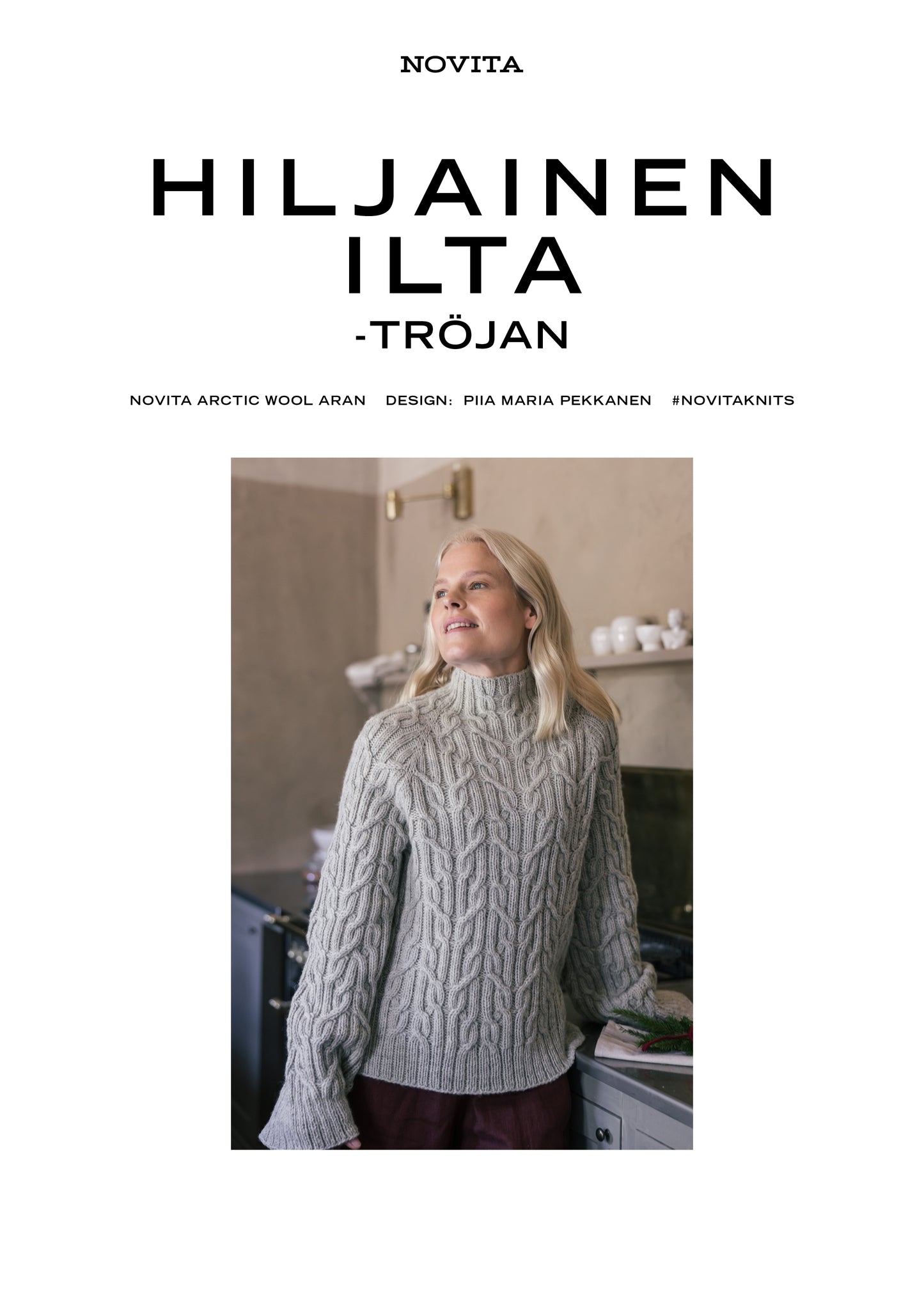 Downloadable pattern: Hiljainen ilta Sweater (FIN/SWE/ENG)