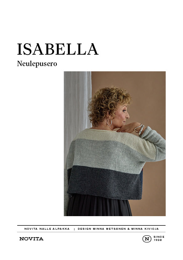 Downloadable pattern: Isabella Sweater (FIN/ENG/NL)