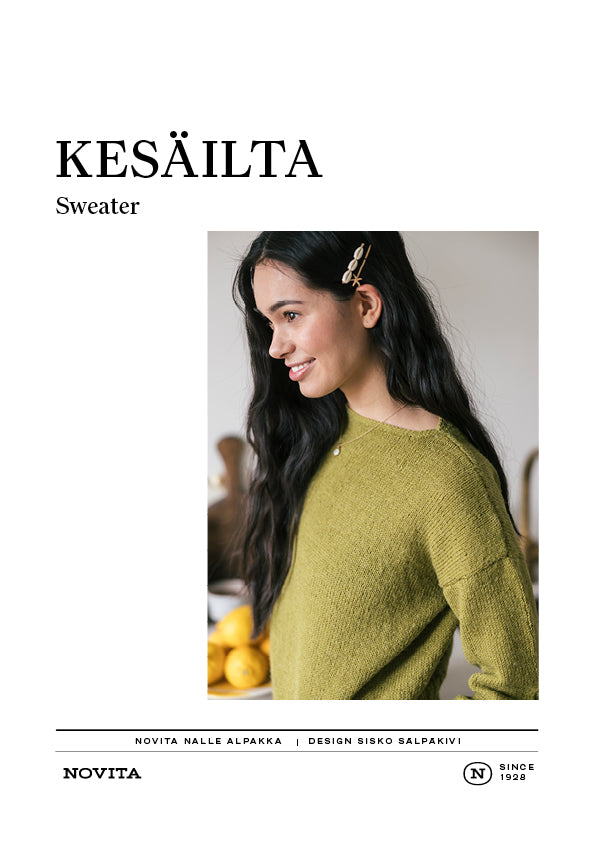 Downloadable pattern: Kesäilta Sweater (Summer '26, FIN/ENG)