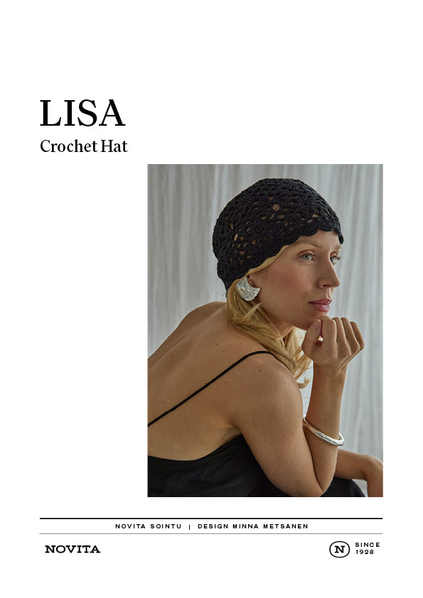 Downloadable pattern: Lisa Crocheted Hat (FIN/ENG)