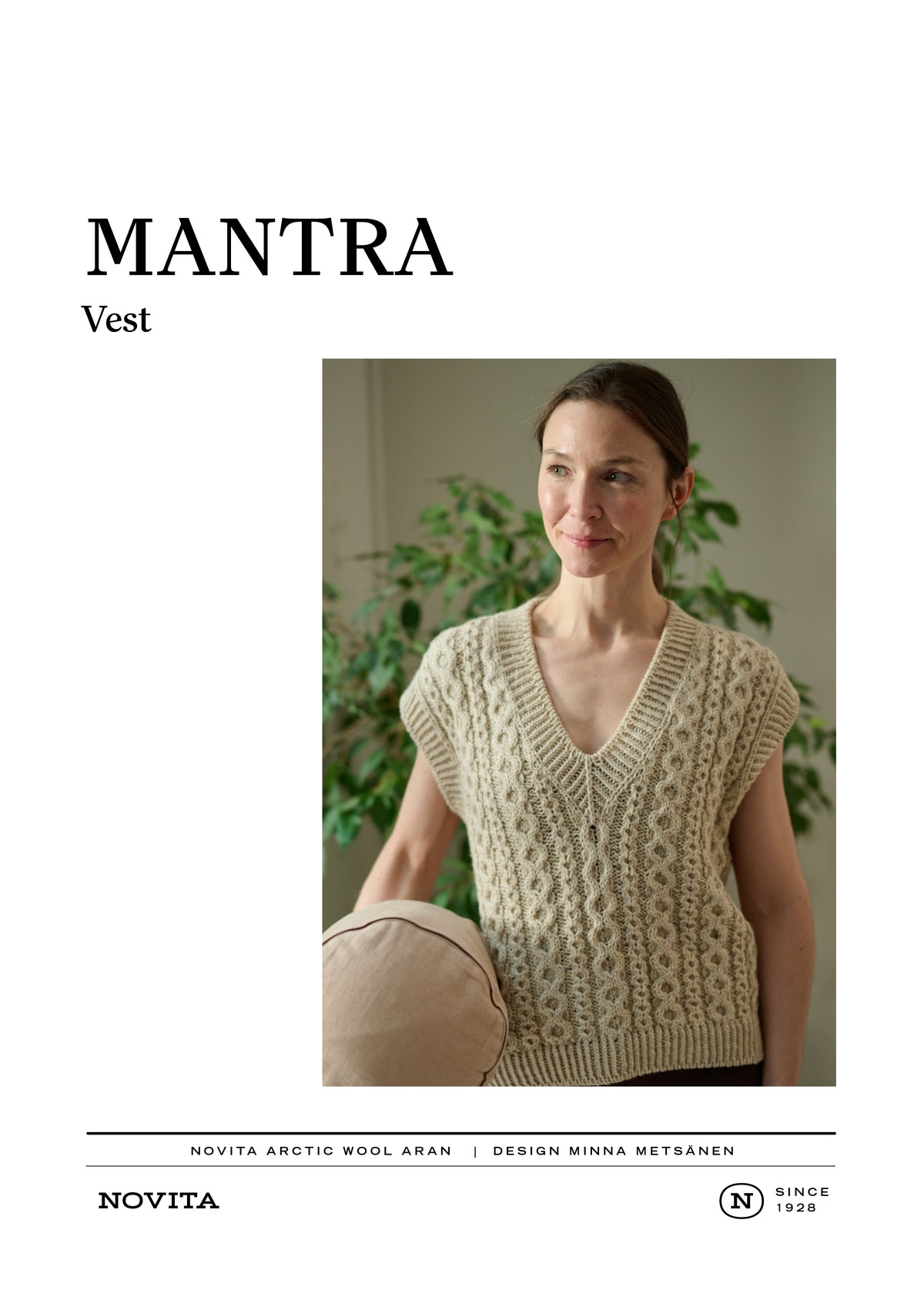 Downloadable pattern: Mantra Vest (FIN/ENG)