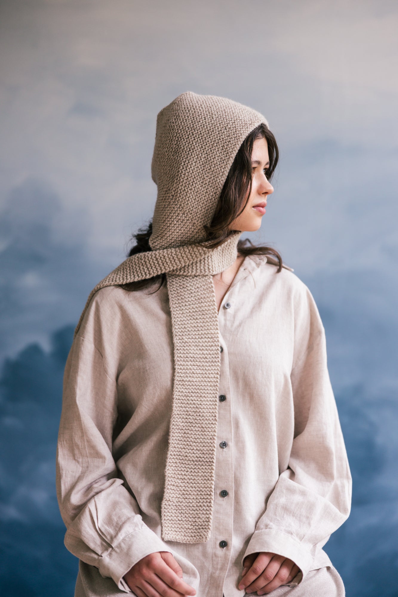 Opi neulomaan, taso 1: Huppuhuivi