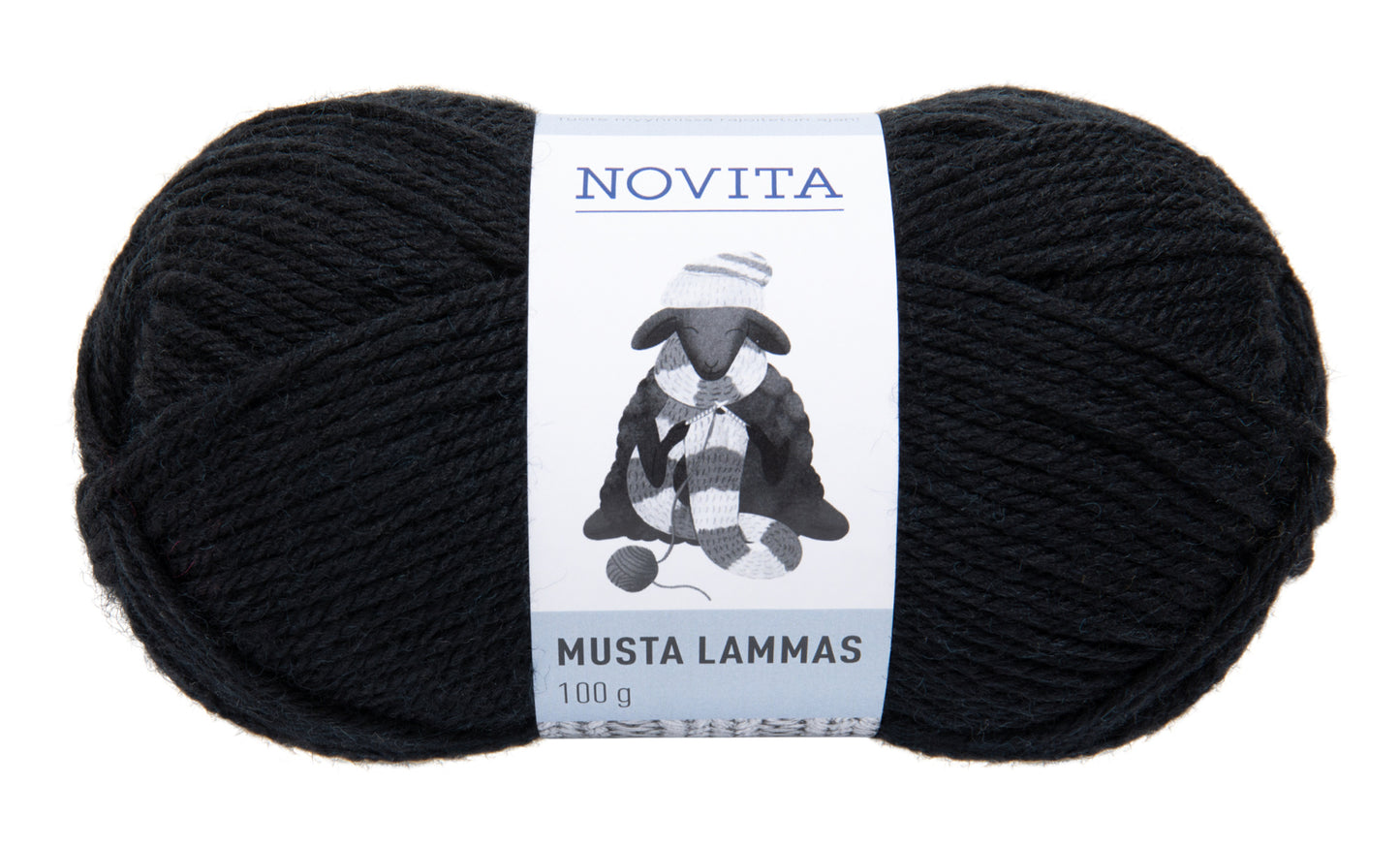 Novita Musta Lammas 100 g villasekoitelanka