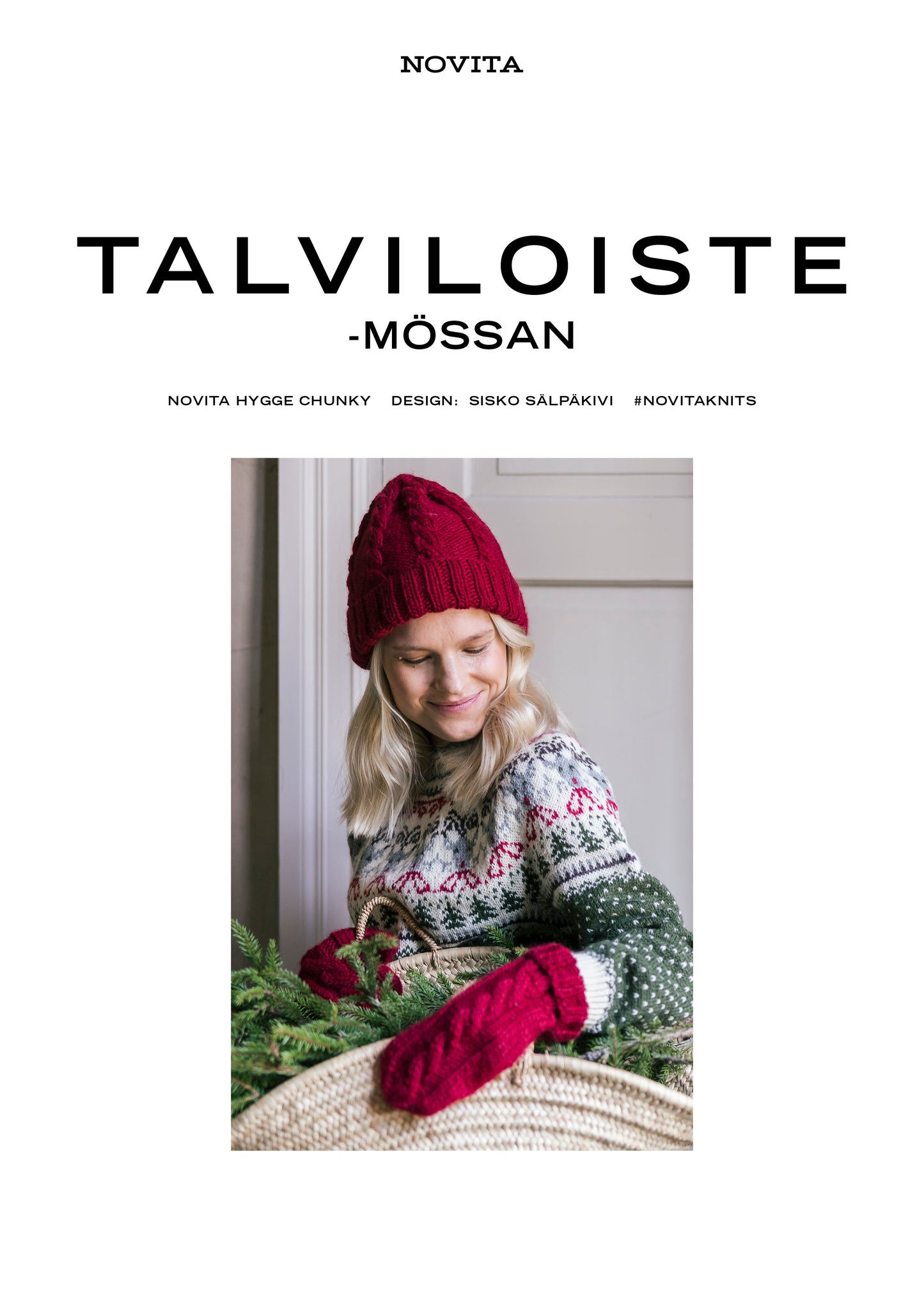 Ladattava ohje: Talviloiste-neulepipo (FIN/SWE/ENG)