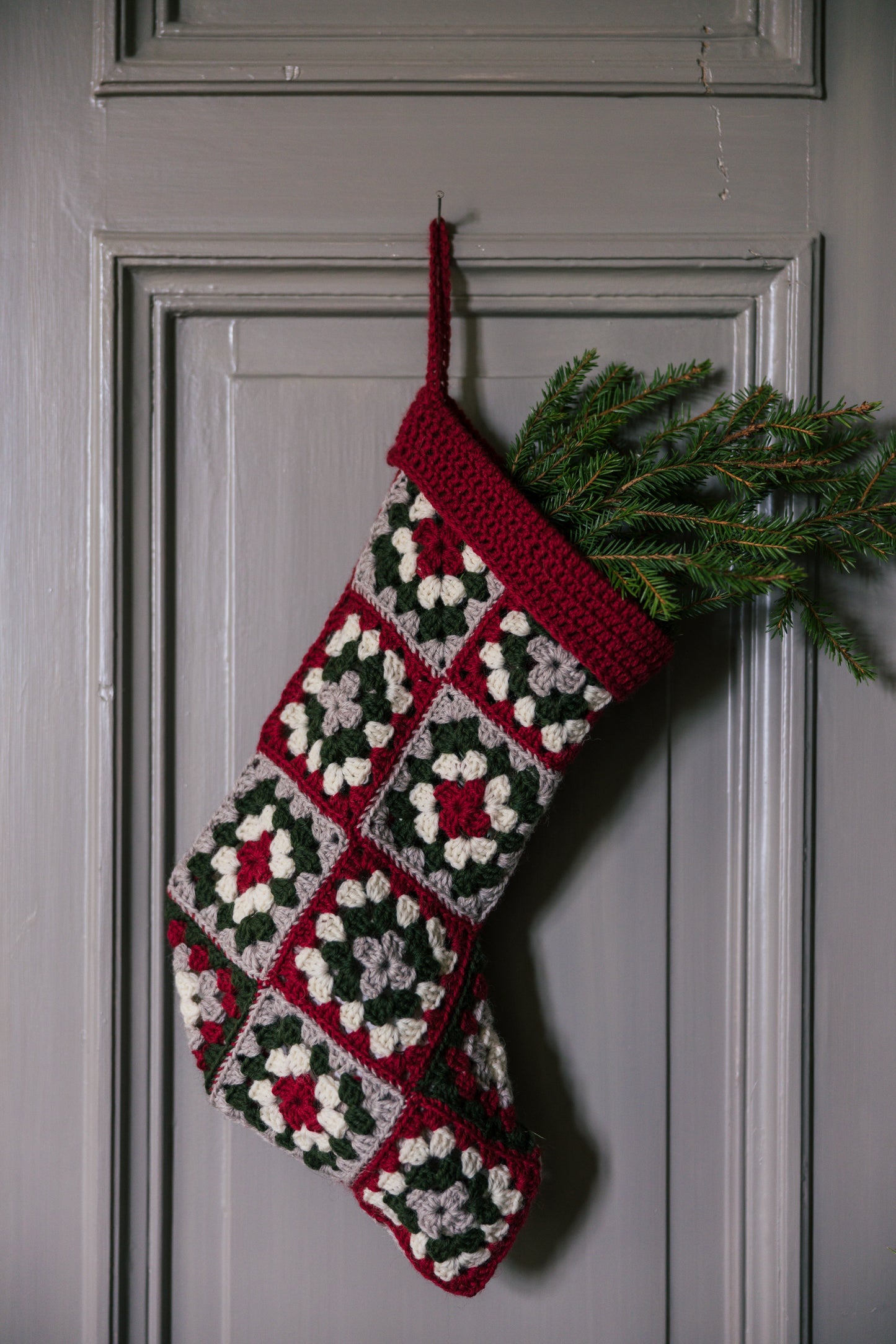 Novita Christmas Magazine & crocheted Christmas stocking yarns