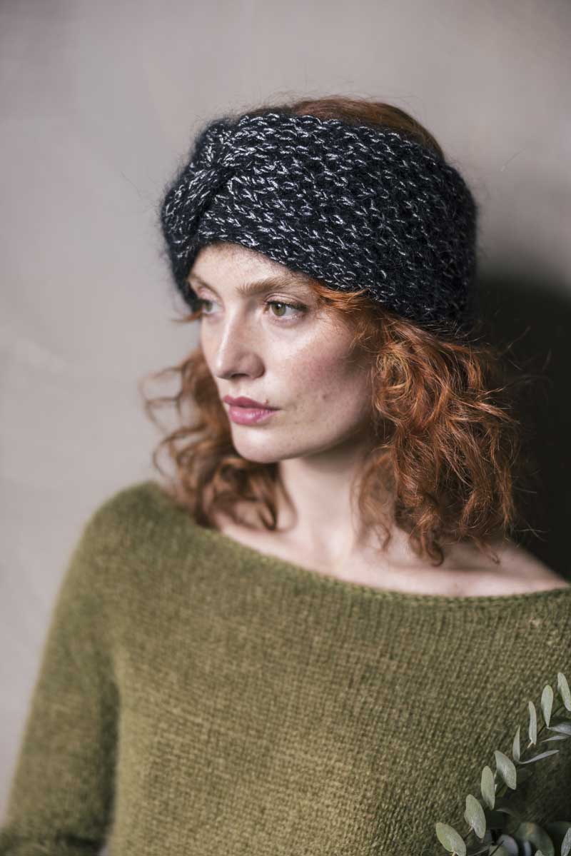 Downloadable pattern: Matinee Knit Headband (Novita Winter 2024) FIN/SWE/ENG
