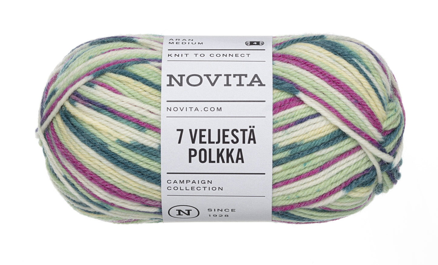 Novita 7 Veljestä Polkka 100 g villasekoitelanka
