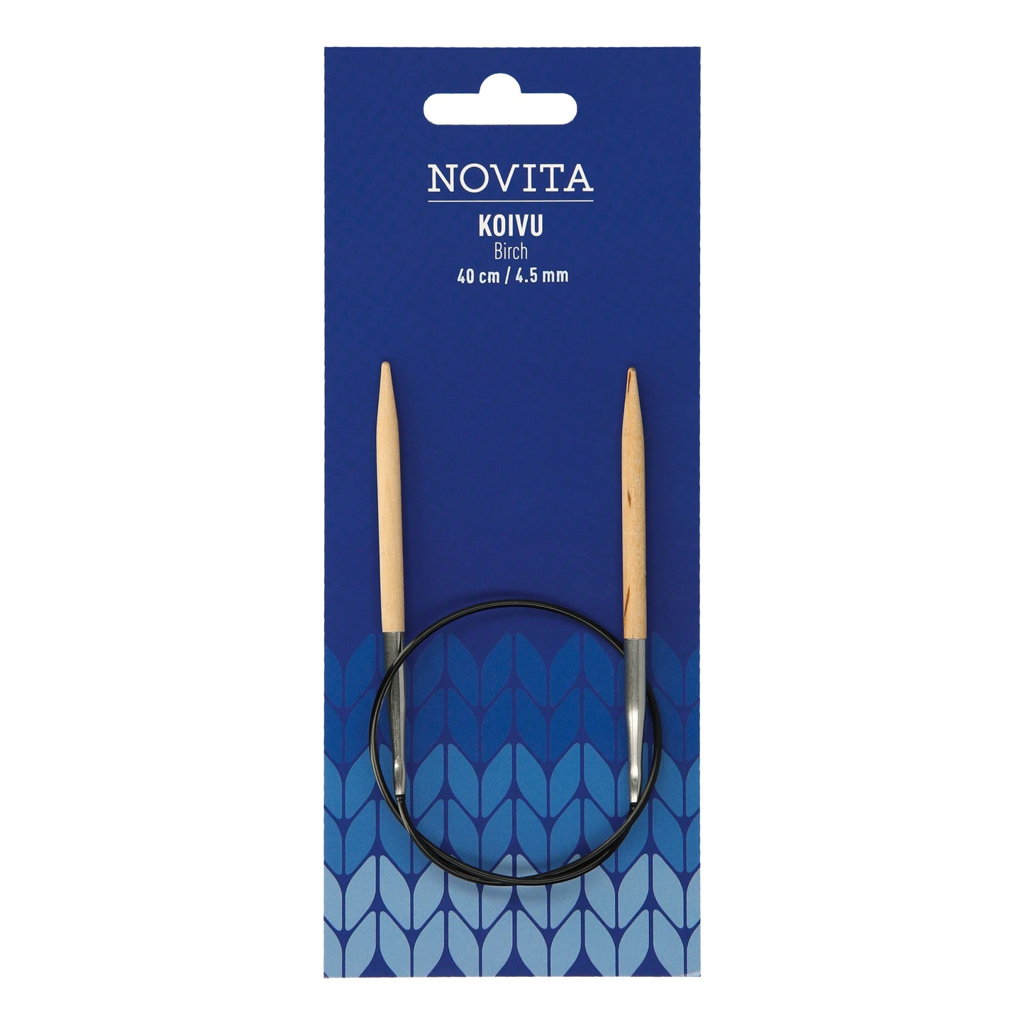 Novita pyöröpuikot 40 cm koivu 4.5 mm