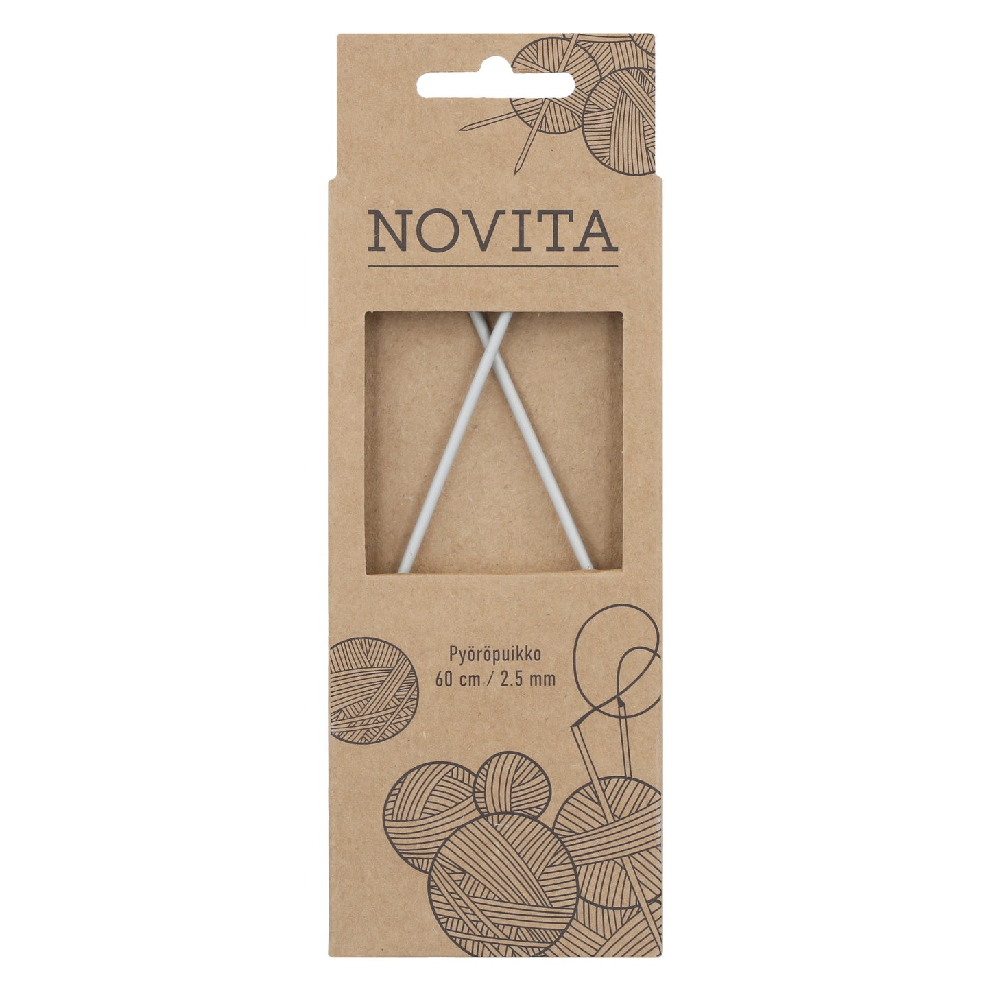 Novita pyöröpuikot 60 cm 2.5 mm