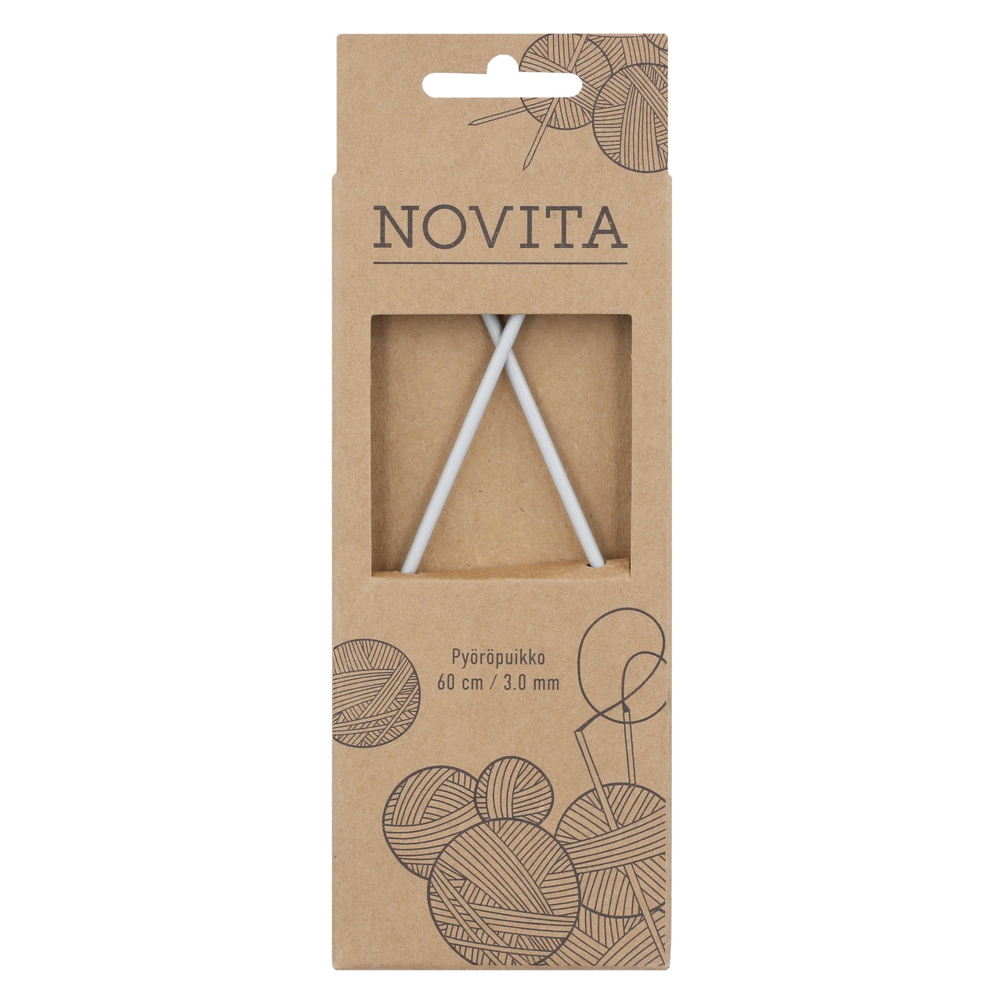 Novita pyöröpuikot 60 cm 3.0 mm