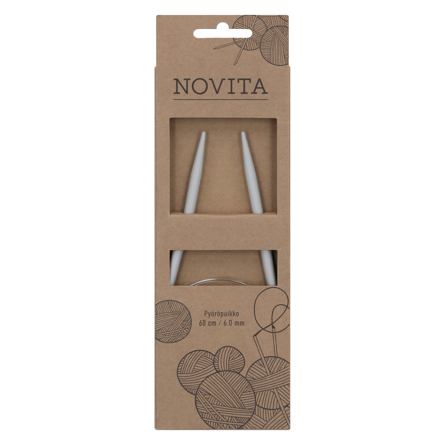 Novita pyöröpuikot 60 cm 6.0 mm