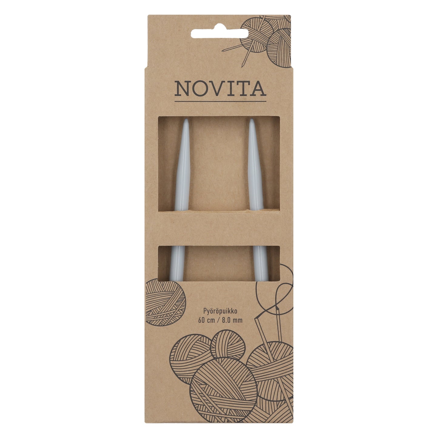 Novita pyöröpuikot 60 cm 8.0 mm
