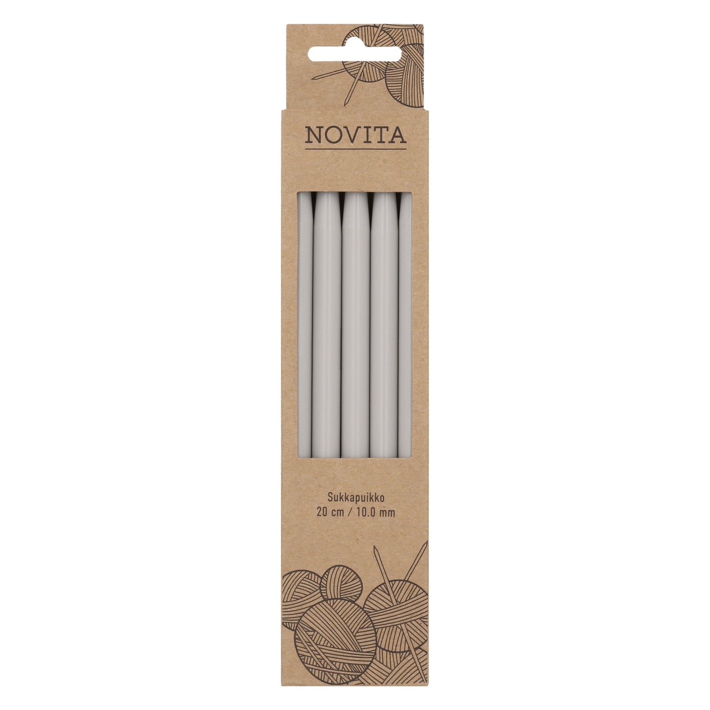 Novita sukkapuikot 20 cm 10.0 mm