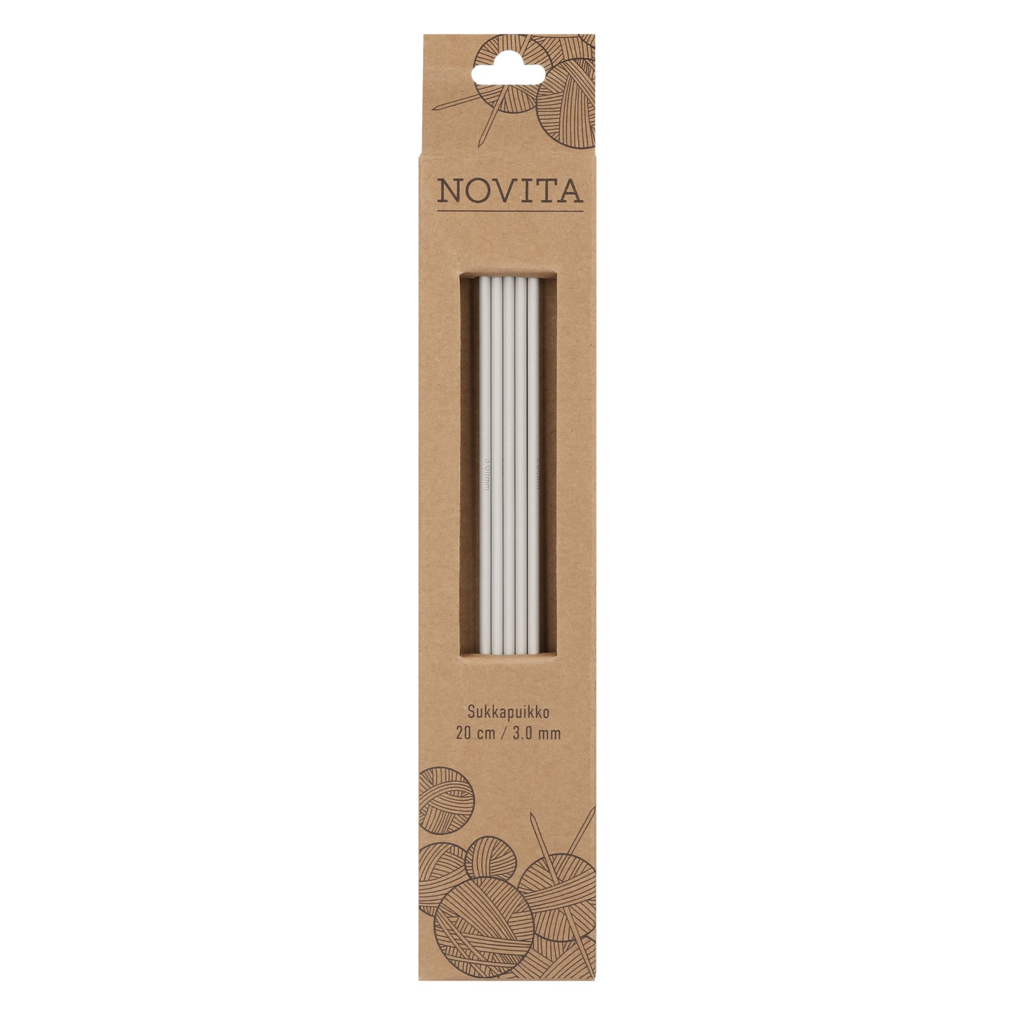 Novita sukkapuikot 20 cm 3.0 mm