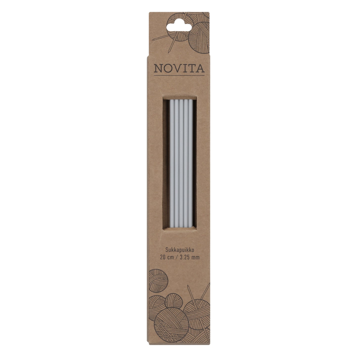 Novita sukkapuikot 20 cm 3.25 mm