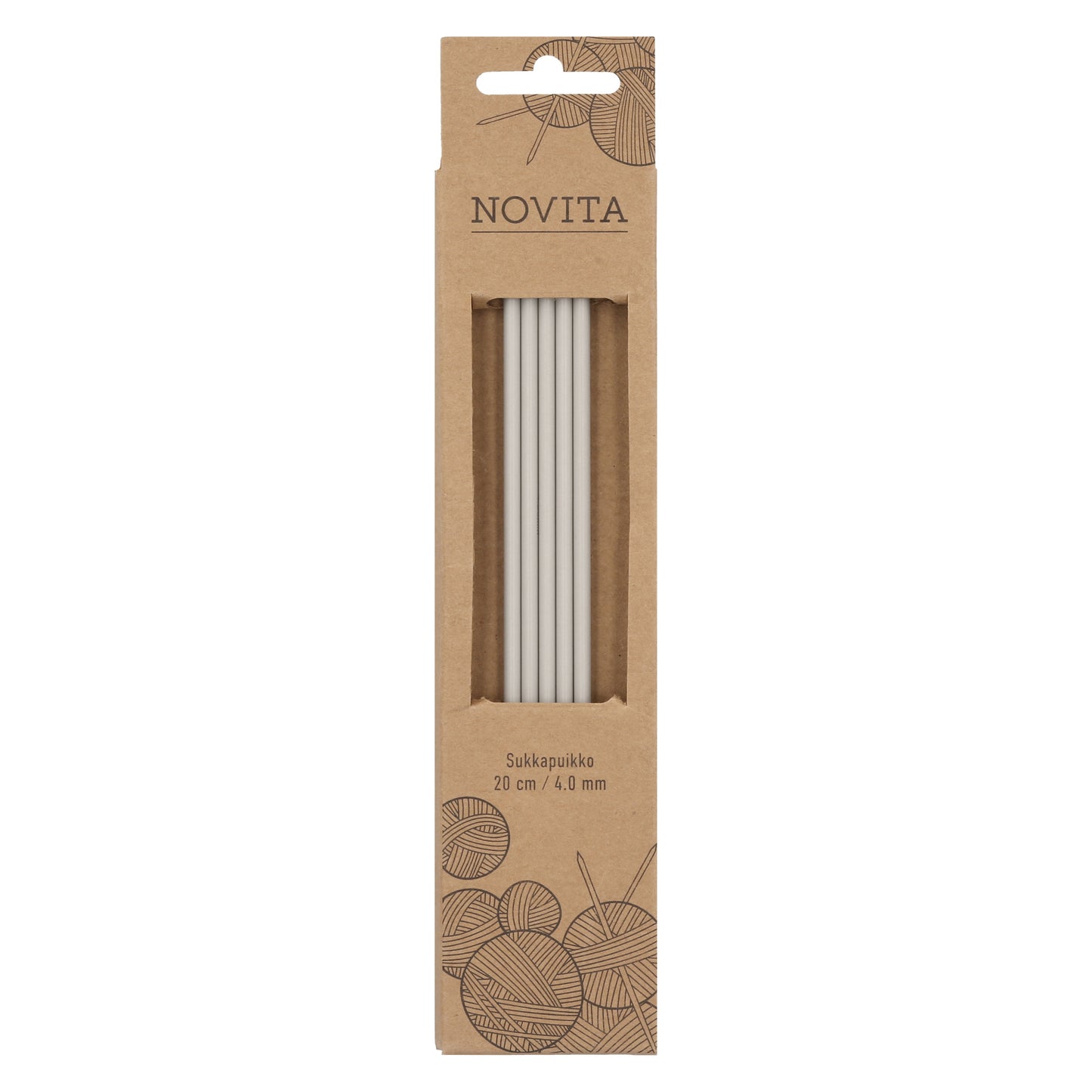 Novita sukkapuikot 20 cm 4.0 mm