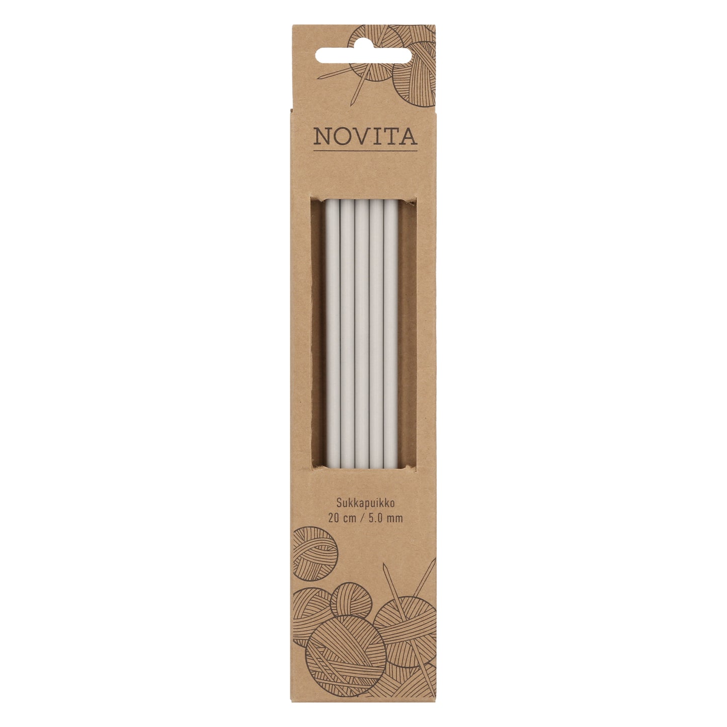 Novita sukkapuikot 20 cm 5.0 mm