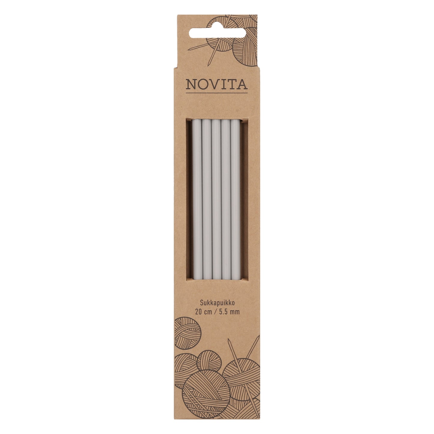 Novita sukkapuikot 20 cm 5.5 mm