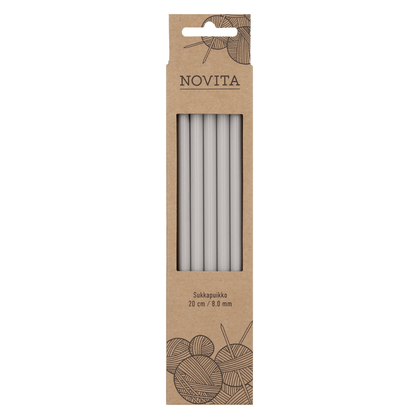 Novita sukkapuikot 20 cm 8.0 mm