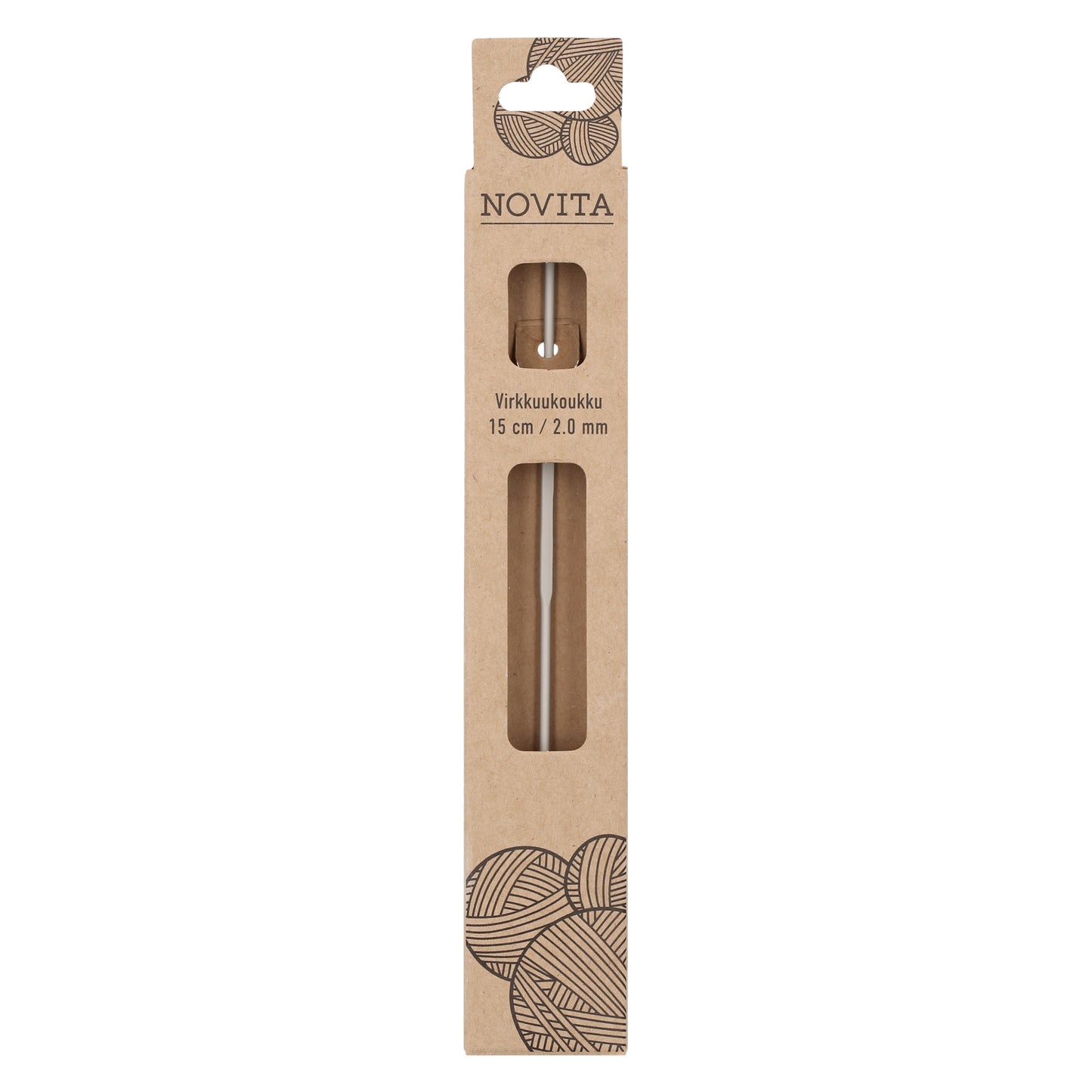 Novita virkkuukoukku 15 cm 2.0 mm