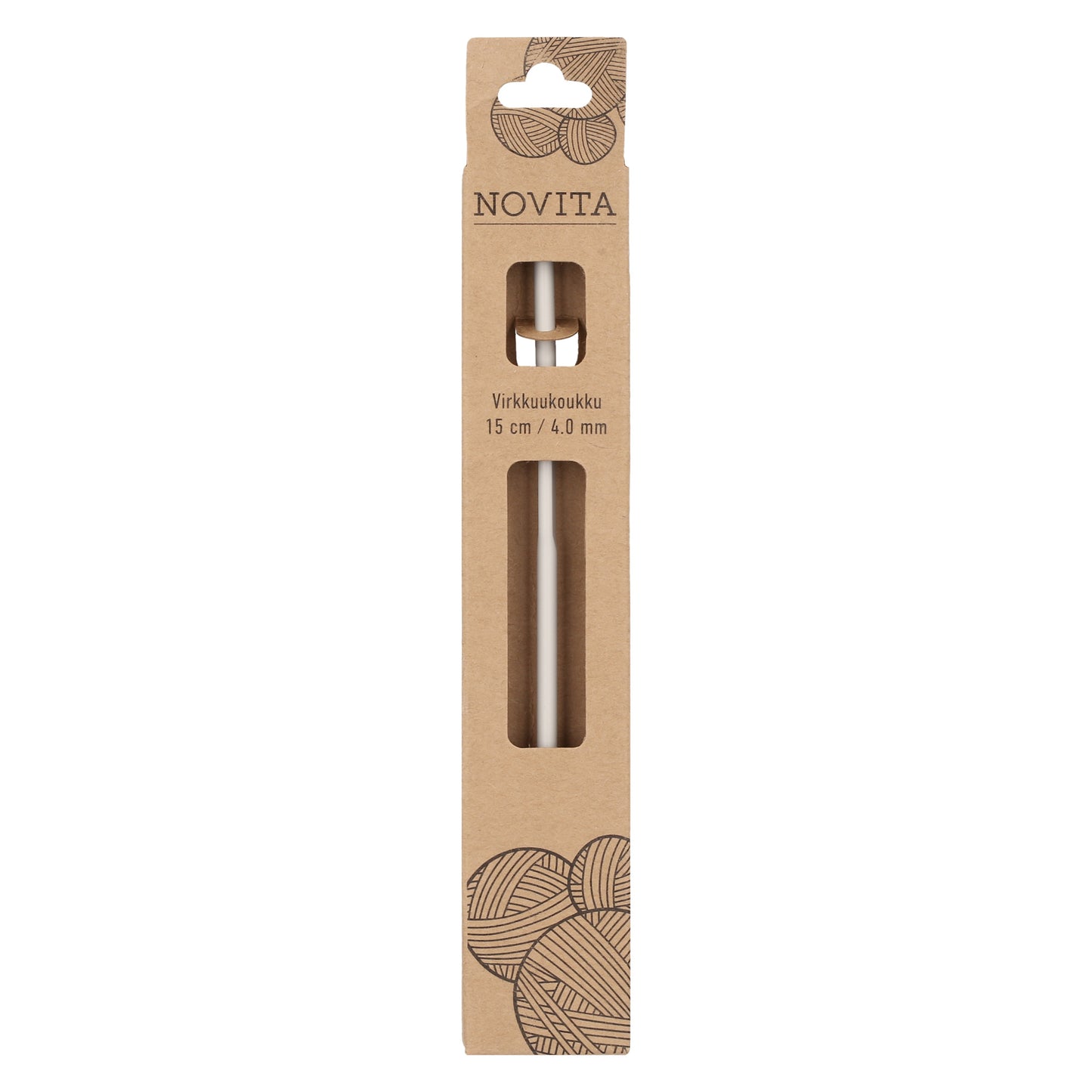 Novita virkkuukoukku 15 cm 4.0 mm