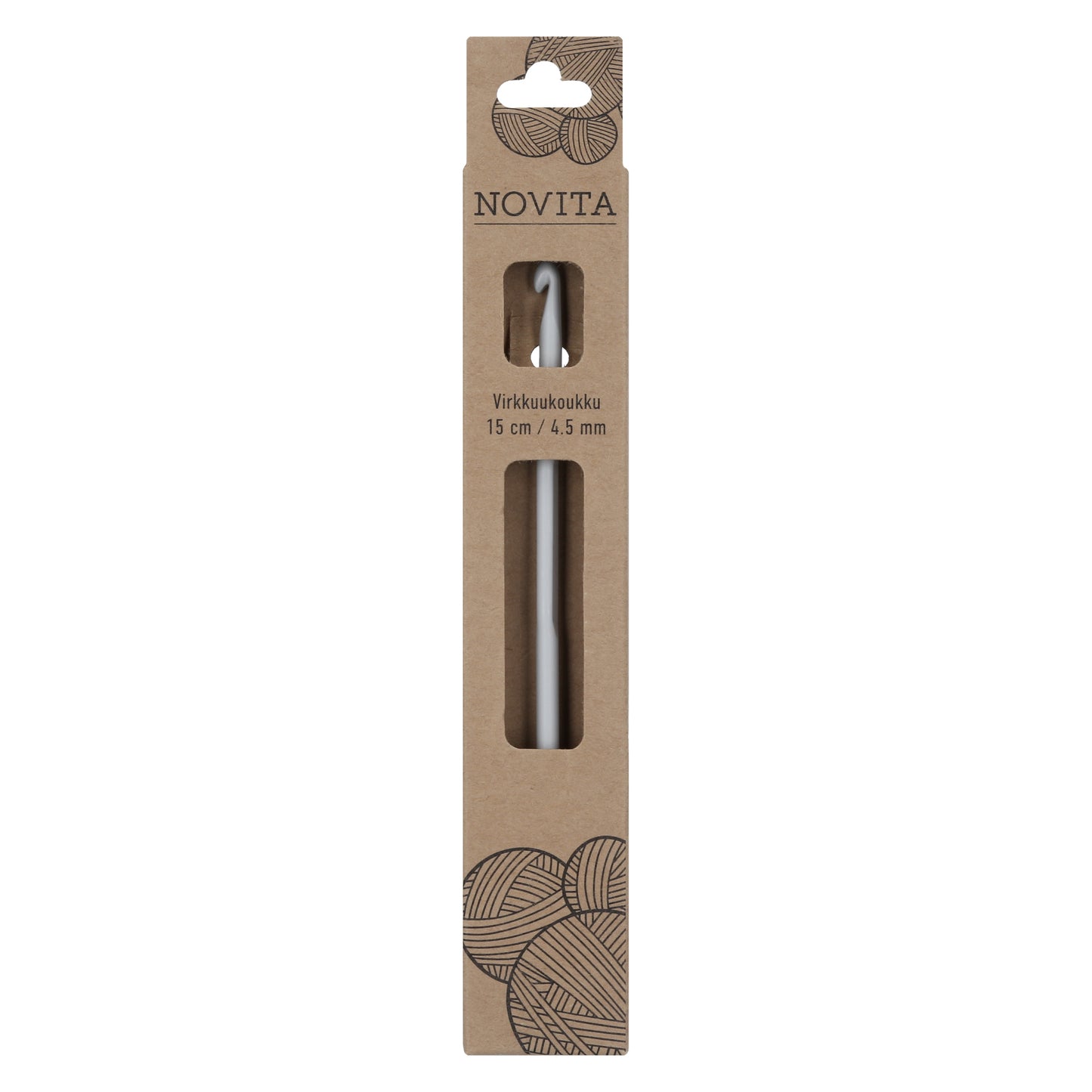 Novita virkkuukoukku 15 cm 4.5 mm