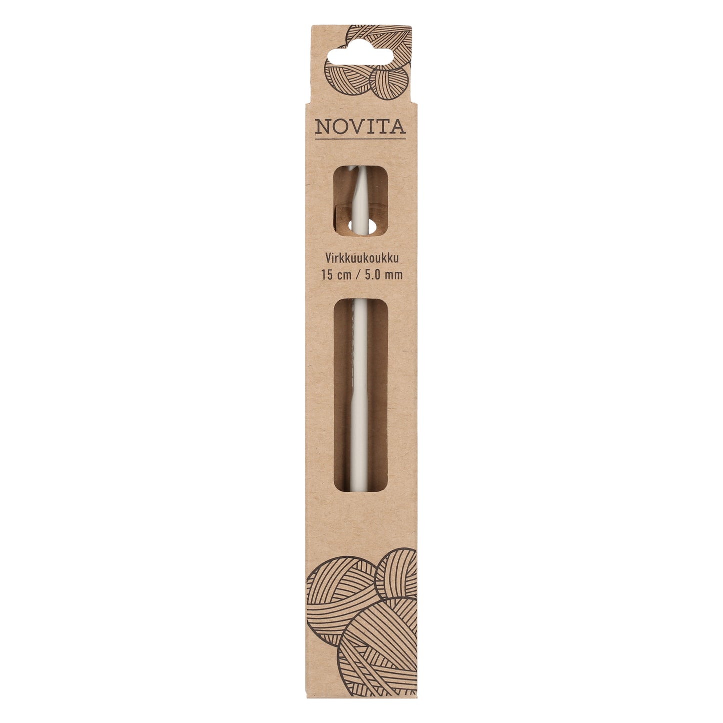 Novita virkkuukoukku 15 cm 5.0 mm