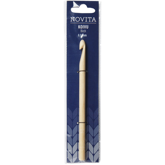 Novita crochet hook 15 cm birch 8.0