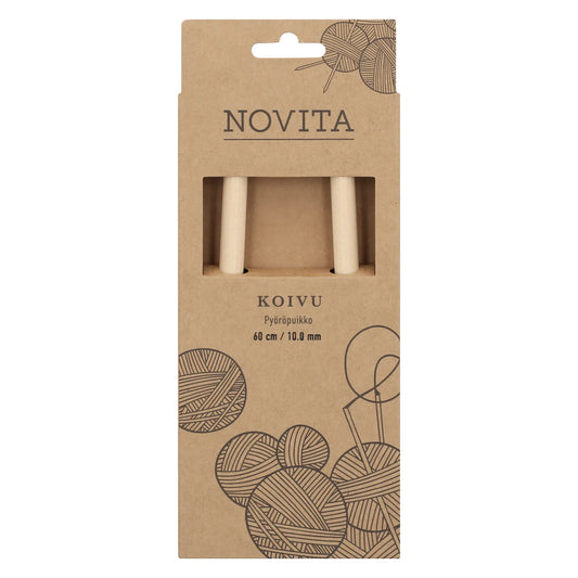 Novita circular needle 60 cm birch 10.0