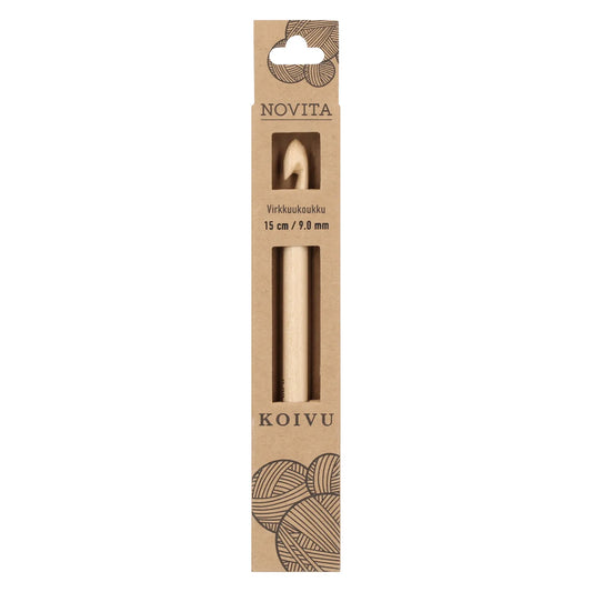 Novita crochet hook 15 cm birch 9.0