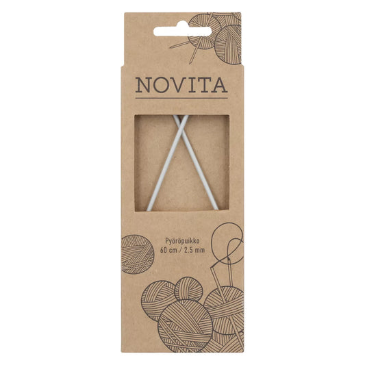 Novita circular needle 60 cm 2.5