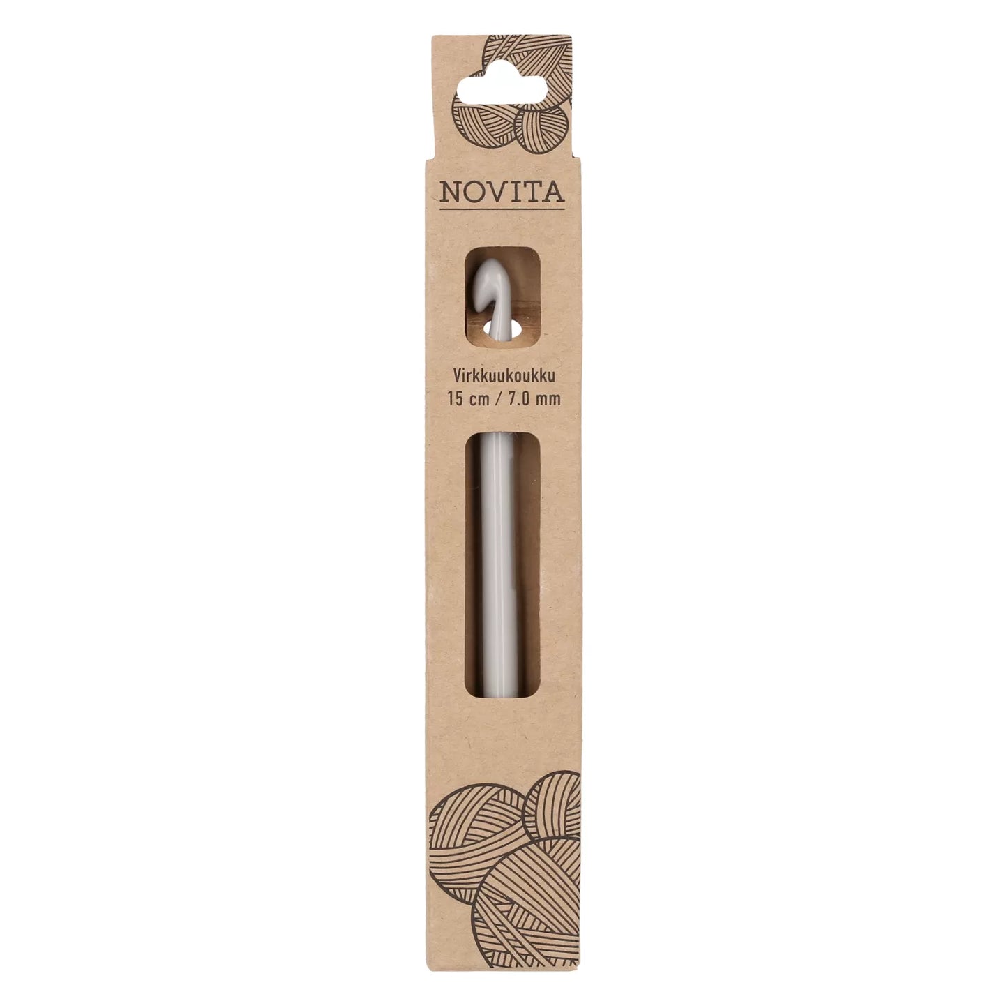 Novita virkkuukoukku 15 cm 7.0 mm