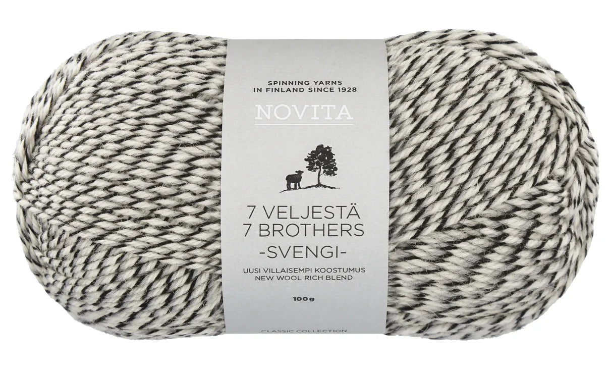 Novita 7 Veljestä Svengi 100 g sockgarn