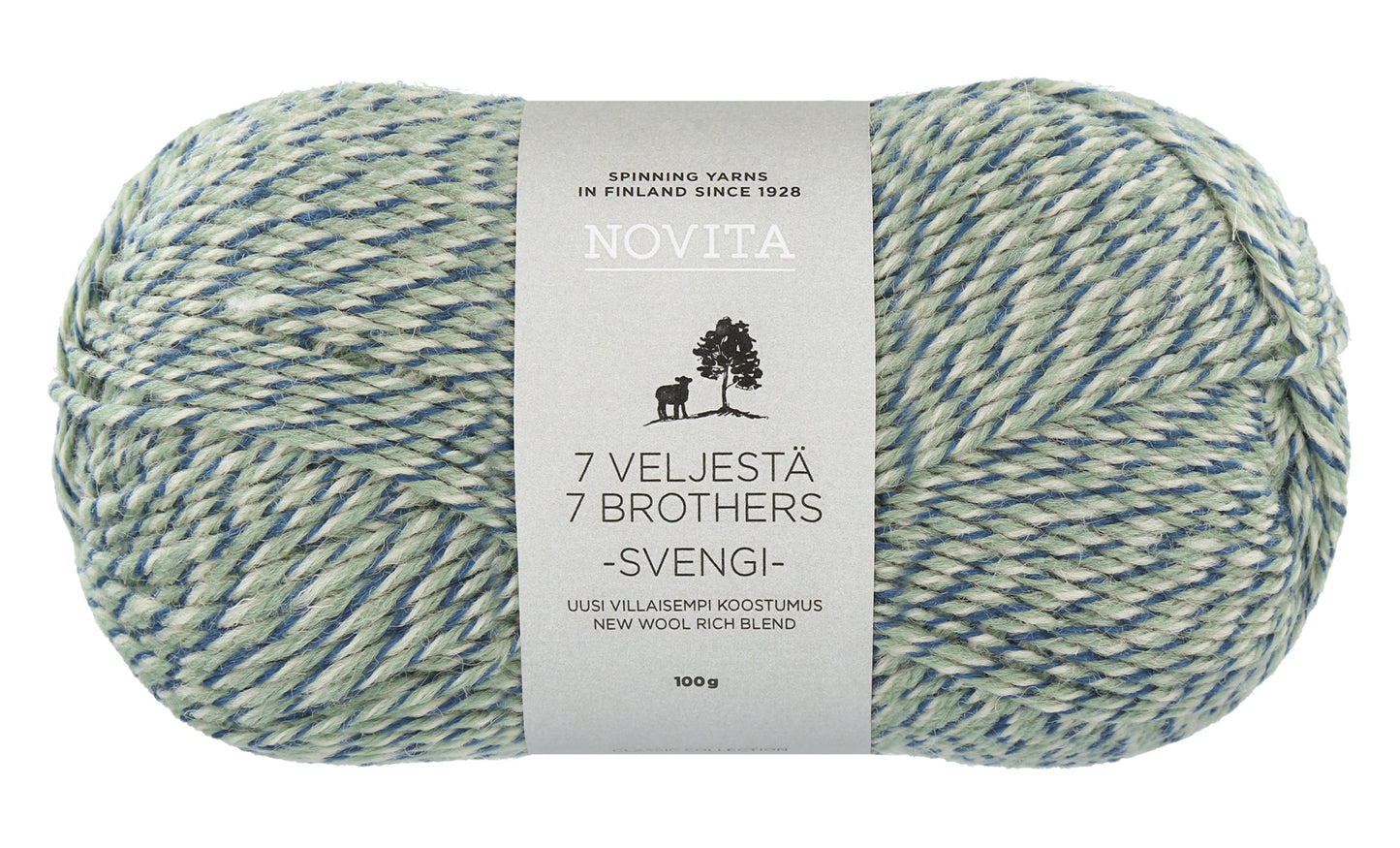 Novita 7 Veljestä Svengi 100 g sockgarn