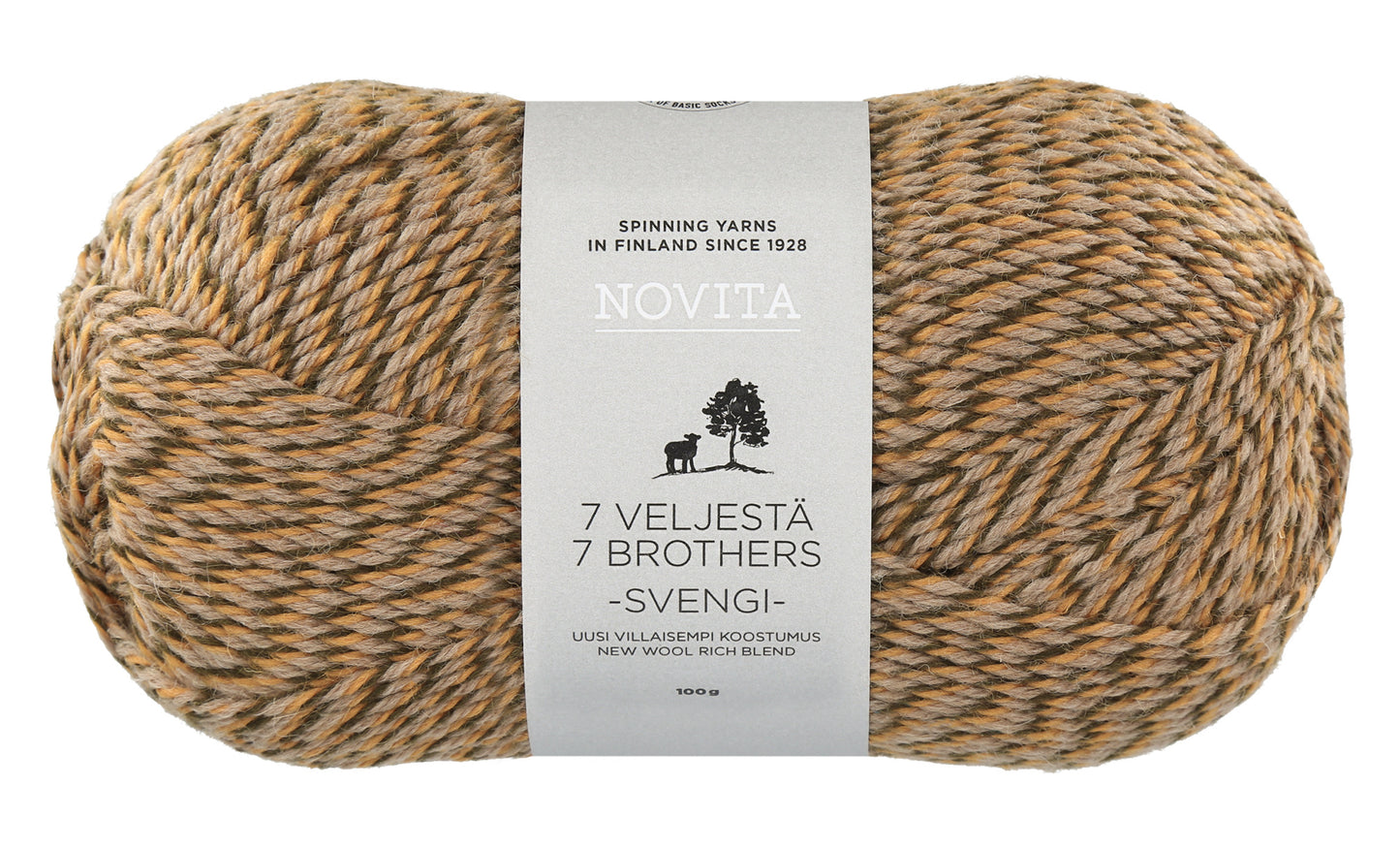 Novita 7 Veljestä Svengi 100 g sockgarn
