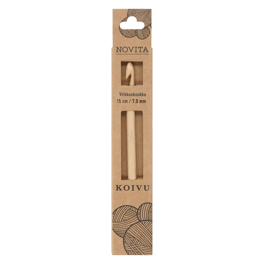 Novita crochet hook 15 cm birch 7.0