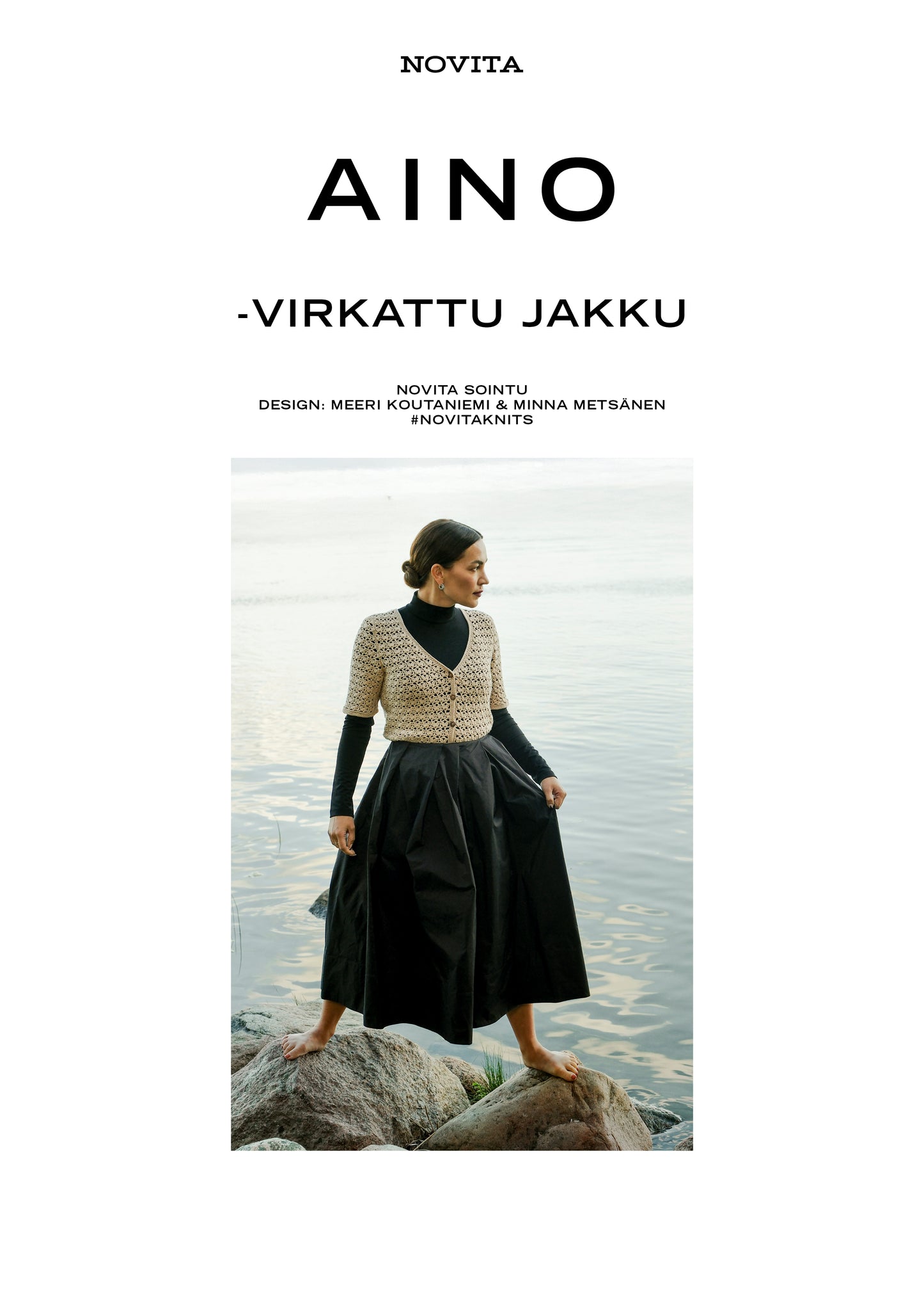 Downloadable pattern: Aino crochet cardigan (Autumn 2025) FIN/SWE/ENG