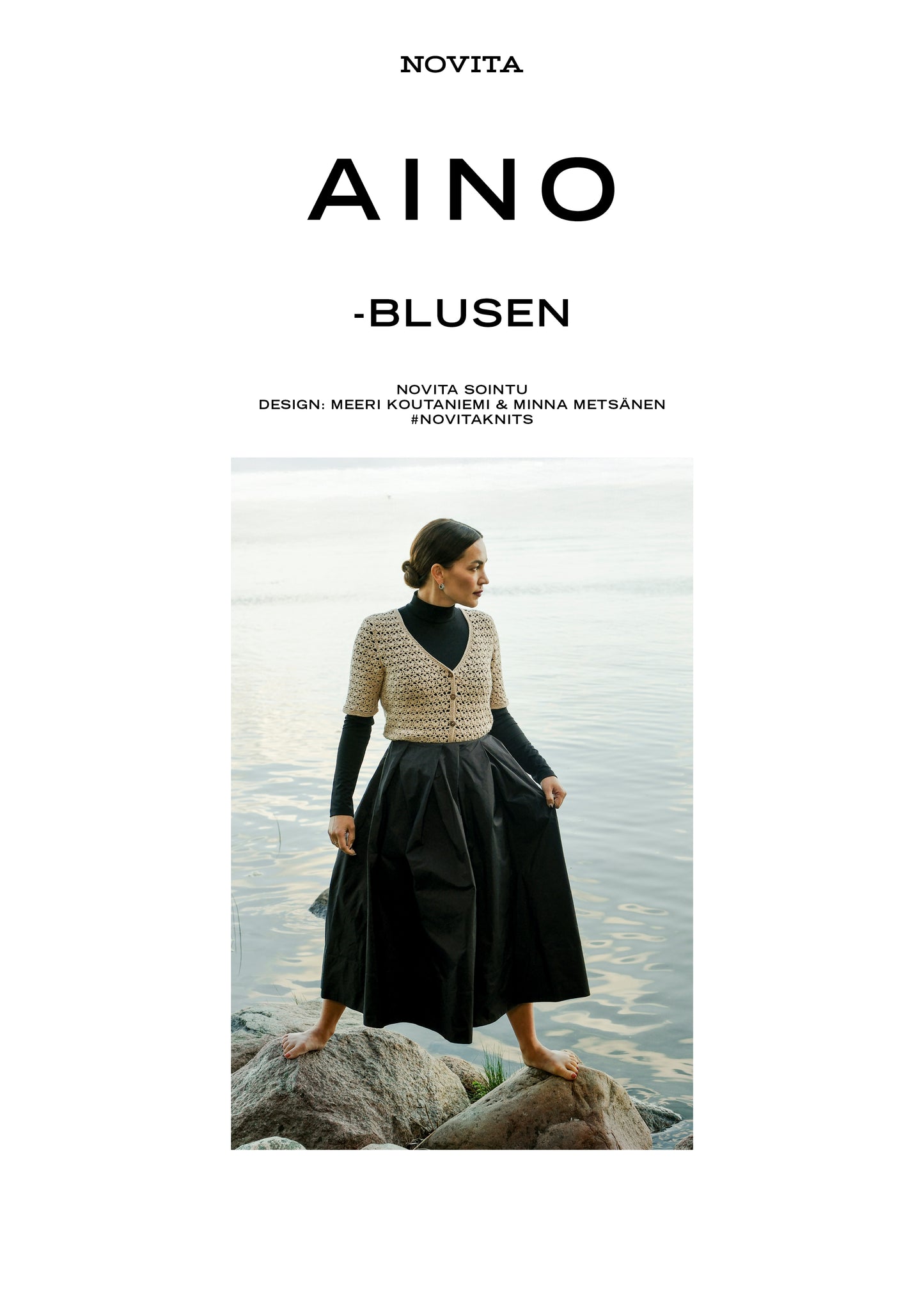 Downloadable pattern: Aino crochet cardigan (Autumn 2025) FIN/SWE/ENG