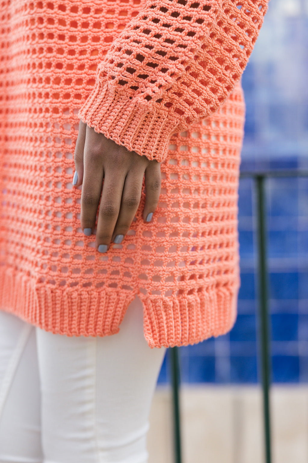 Downloadable pattern: Atlantico Crocheted Mesh Sweater