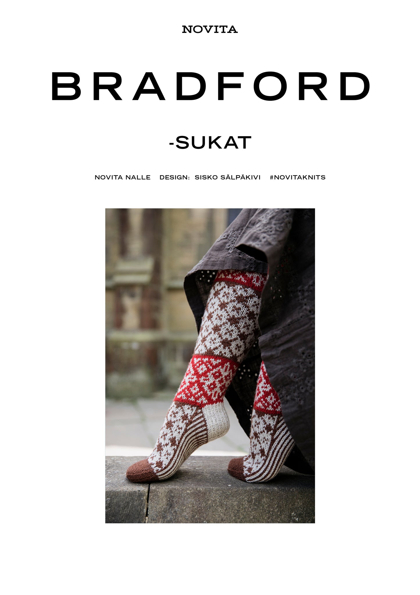 Downloadable pattern: Bradford Socks (Autumn 2025) FIN/SWE/ENG
