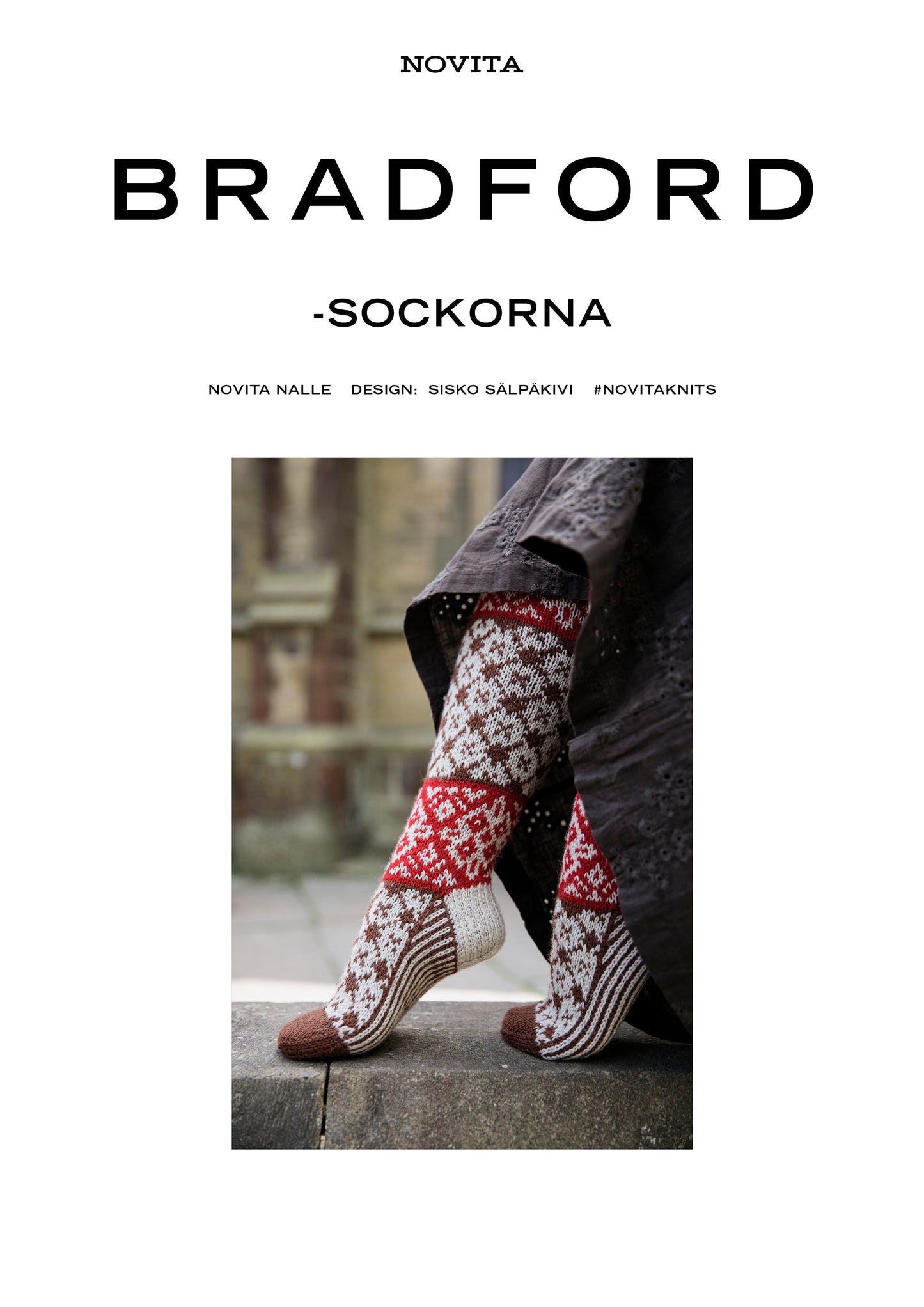 Downloadable pattern: Bradford Socks (Autumn 2025) FIN/SWE/ENG
