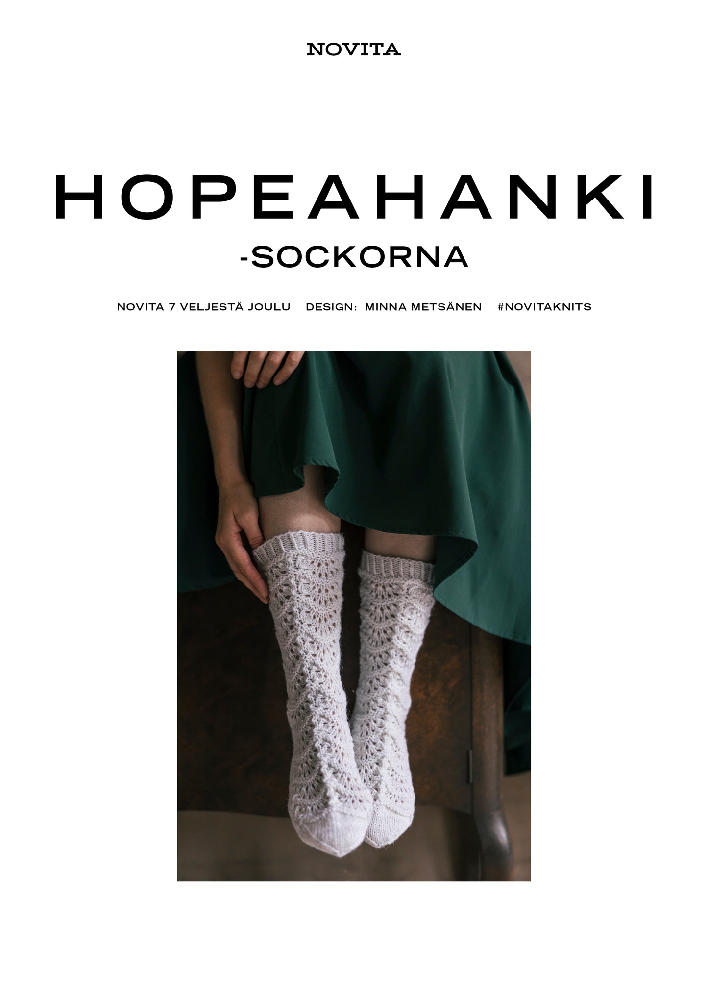 Downloadable pattern: Hopeahanki Socks (FIN/SWE/ENG)