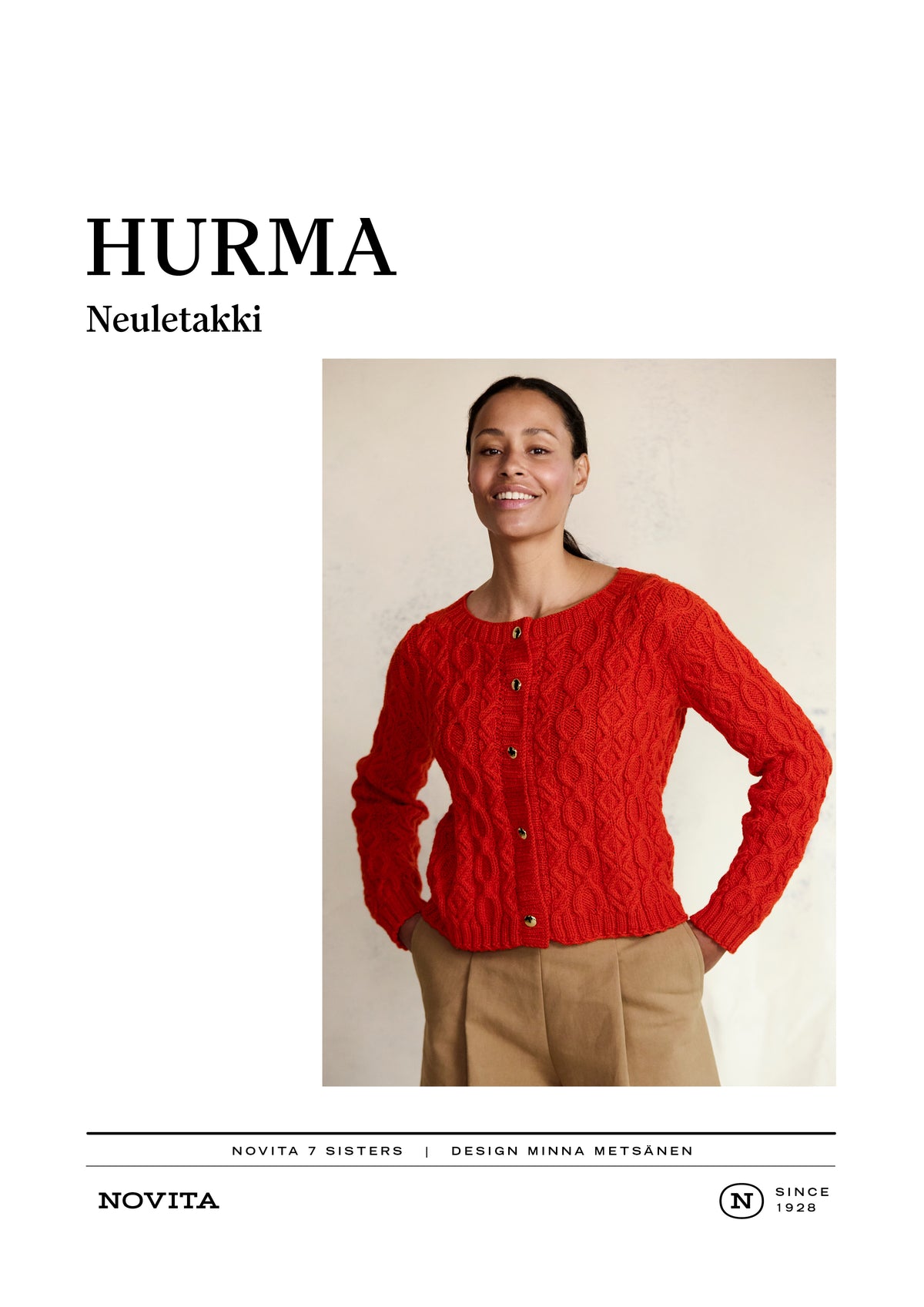 Ladattava ohje: Hurma-neuletakki (FIN/ENG)