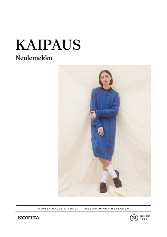 Downloadable pattern: Kaipaus Knitted Dress (FIN/SWE/ENG)