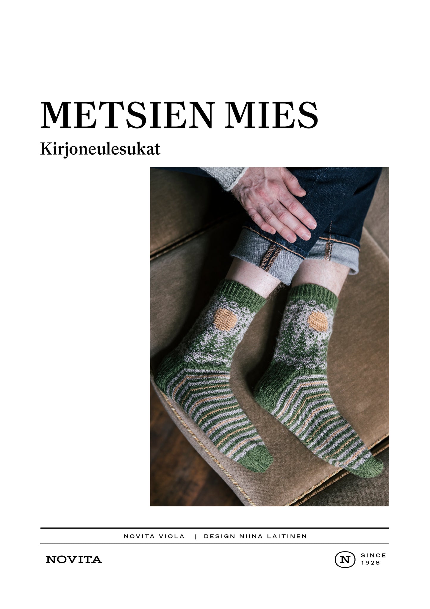 Downloadable pattern: Metsien Mies Colourwork Socks (FIN/SWE/ENG)